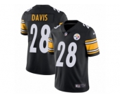 Youth Nike Pittsburgh Steelers #28 Sean Davis Vapor Untouchable Limited Black Team Color NFL Jersey