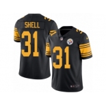 Youth Nike Pittsburgh Steelers #31 Donnie Shell Limited Black Rush NFL Jersey