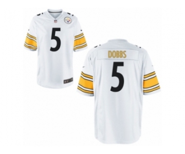 Youth Nike Pittsburgh Steelers #5 Joshua Dobbs White Game Jerseys