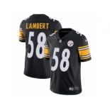 Youth Nike Pittsburgh Steelers #58 Jack Lambert Vapor Untouchable Limited Black Team Color NFL Jersey