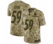 Youth Nike Pittsburgh Steelers #59 Jack Ham Limited Camo 2018 Salute to Service NFL Jersey