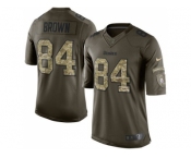 Youth Nike Pittsburgh Steelers #84 Antonio Brown Green Stitched NFL Limited 2015 Salute to Service Jersey