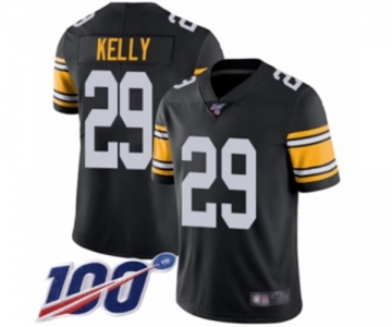 Youth Pittsburgh Steelers #29 Kam Kelly Black Alternate Vapor Untouchable Limited Player 100th Season Football Jersey