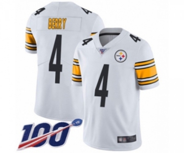 Youth Pittsburgh Steelers #4 Jordan Berry White Vapor Untouchable Limited Player 100th Season Football Jersey
