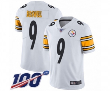 Youth Pittsburgh Steelers #9 Chris Boswell White Vapor Untouchable Limited Player 100th Season Football Jersey