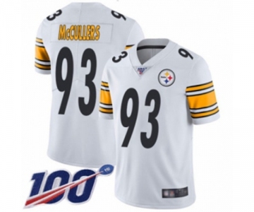 Youth Pittsburgh Steelers #93 Dan McCullers White Vapor Untouchable Limited Player 100th Season Football Jersey