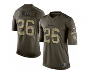 nike youth nfl jerseys pittsburgh steelers #26 bell army green[nike Limited Salute To Service]