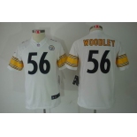 nike youth nfl jerseys pittsburgh steelers #56 woodley white[nike limited]