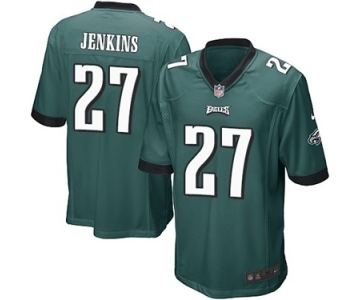 Men's Nike Philadelphia Eagles #27 Malcolm Jenkins Game Midnight Green Team Color NFL Jersey