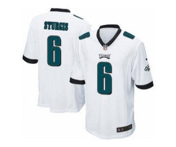 Men's Nike Philadelphia Eagles #6 Caleb Sturgis Game White NFL Jersey