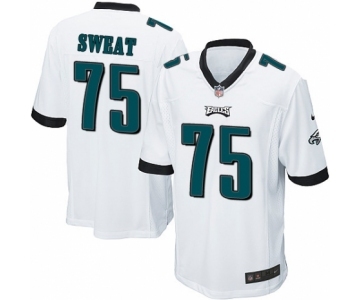 Men's Nike Philadelphia Eagles #75 Josh Sweat Game White NFL Jersey