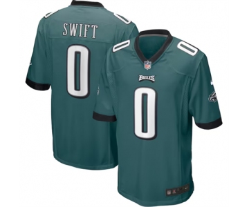 Men's Philadelphia Eagles #0 D'Andre Swift Nike Green Game Player Jersey