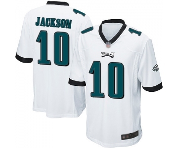 Men's Philadelphia Eagles #10 DeSean Jackson Game White Football Jersey