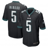Men's Philadelphia Eagles #5 McNABB Game Black Football Jersey