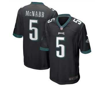 Men's Philadelphia Eagles #5 McNABB Game Black Football Jersey