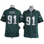 nike nfl jerseys philadelphia eagles #91 cox green[game]