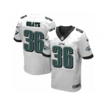 Men's Nike Philadelphia Eagles #36 Dwayne Gratz Elite White NFL Jersey