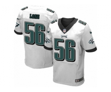 Men's Nike Philadelphia Eagles #56 Chris Long Elite White NFL Jersey