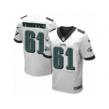 Men's Nike Philadelphia Eagles #61 Stefen Wisniewski Elite White NFL Jersey