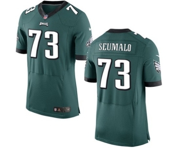 Men's Nike Philadelphia Eagles #73 Isaac Seumalo Elite Midnight Green Team Color NFL Jersey