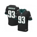 Men's Nike Philadelphia Eagles #93 Timmy Jernigan Elite Black Alternate NFL Jersey