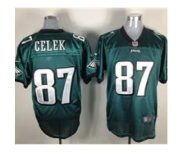 nike nfl jerseys philadelphia eagles #87 brent celek green[Elite]