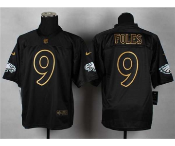 nike nfl jerseys philadelphia eagles #9 foles black[Elite gold lettering fashion]