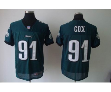 nike nfl jerseys philadelphia eagles #91 cox green[elite]