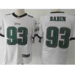 nike nfl jerseys philadelphia eagles #93 jason babin white[Elite]