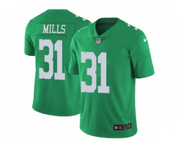 Men Nike Philadelphia Eagles #31 Jalen Mills Limited Green Rush Vapor Untouchable NFL Jersey
