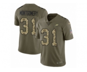 Men Nike Philadelphia Eagles #31 Wilbert Montgomery Limited Olive Camo 2017 Salute to Service NFL Jersey Men Nike Philadelphia Eagles #31 Wilbert Montgomery Limited Olive Camo 2017 Salute to Service NFL Jersey