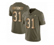 Men Nike Philadelphia Eagles #31 Wilbert Montgomery Limited Olive Gold 2017 Salute to Service NFL Jersey Men Nike Philadelphia Eagles #31 Wilbert Montgomery Limited Olive Gold 2017 Salute to Service NFL Jersey