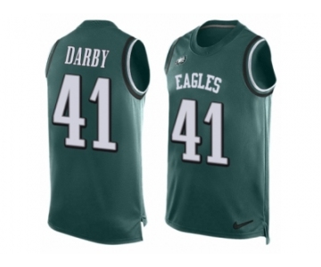 Men Nike Philadelphia Eagles #41 Ronald Darby Limited Midnight Green Player Name & Number Tank Top NFL Jersey