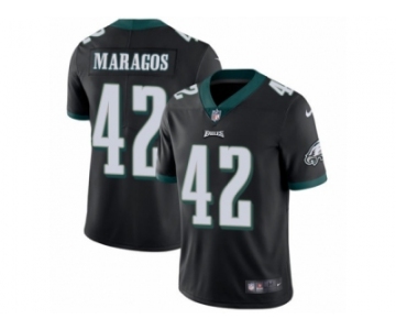 Men Nike Philadelphia Eagles #42 Chris Maragos Black Alternate Vapor Untouchable Limited Player NFL Jersey