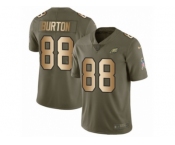 Men Nike Philadelphia Eagles #88 Trey Burton Limited Olive Gold 2017 Salute to Service NFL Jersey Men Nike Philadelphia Eagles #88 Trey Burton Limited Olive Gold 2017 Salute to Service NFL Jersey