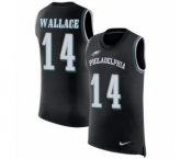 Men's Nike Philadelphia Eagles #14 Mike Wallace Black Rush Player Name & Number Tank Top NFL Jersey Men's Nike Philadelphia Eagles #14 Mike Wallace Black Rush Player Name & Number Tank Top NFL Jersey