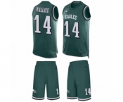 Men's Nike Philadelphia Eagles #14 Mike Wallace Limited Midnight Green Tank Top Suit NFL Jersey Men's Nike Philadelphia Eagles #14 Mike Wallace Limited Midnight Green Tank Top Suit NFL Jersey