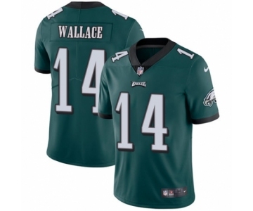 Men's Nike Philadelphia Eagles #14 Mike Wallace Midnight Green Team Color Vapor Untouchable Limited Player NFL Jersey