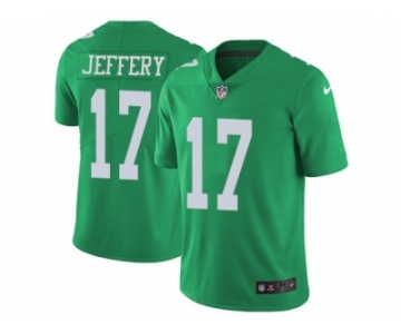 Men's Nike Philadelphia Eagles #17 Alshon Jeffery Limited Green Rush NFL Jersey