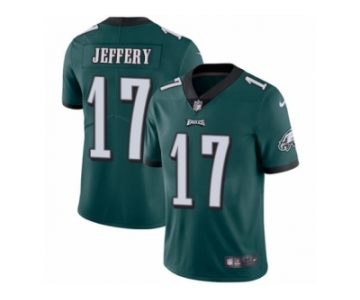 Men's Nike Philadelphia Eagles #17 Alshon Jeffery Vapor Untouchable Limited Midnight Green Team Color NFL Jersey