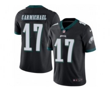 Men's Nike Philadelphia Eagles #17 Harold Carmichael Limited Black Rush NFL Jersey