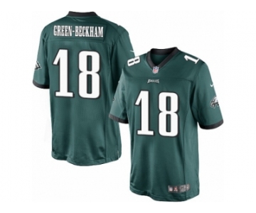 Men's Nike Philadelphia Eagles #18 Dorial Green-Beckham Limited Midnight Green Team Color NFL Jersey