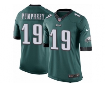 Men's Nike Philadelphia Eagles #19 Donnel Pumphrey Limited Midnight Green Team Color NFL Jersey