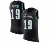 Men's Nike Philadelphia Eagles #19 Golden Tate III Black Rush Player Name & Number Tank Top NFL Jersey Men's Nike Philadelphia Eagles #19 Golden Tate III Black Rush Player Name & Number Tank Top NFL Jersey