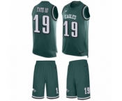 Men's Nike Philadelphia Eagles #19 Golden Tate III Limited Midnight Green Tank Top Suit NFL Jersey Men's Nike Philadelphia Eagles #19 Golden Tate III Limited Midnight Green Tank Top Suit NFL Jersey