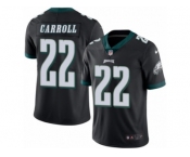 Men's Nike Philadelphia Eagles #22 Nolan Carroll Limited Black Rush NFL Jersey