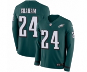 Men's Nike Philadelphia Eagles #24 Corey Graham Limited Green Therma Long Sleeve NFL Jersey Men's Nike Philadelphia Eagles #24 Corey Graham Limited Green Therma Long Sleeve NFL Jersey