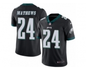 Men's Nike Philadelphia Eagles #24 Ryan Mathews Limited Black Rush NFL Jersey