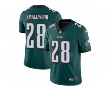 Men's Nike Philadelphia Eagles #28 Wendell Smallwood Vapor Untouchable Limited Midnight Green Team Color NFL Jersey