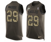 Men's Nike Philadelphia Eagles #29 Avonte Maddox Limited Green Salute to Service Tank Top NFL Jersey Men's Nike Philadelphia Eagles #29 Avonte Maddox Limited Green Salute to Service Tank Top NFL Jersey